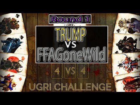 Warcraft 3 - 4on4 Ugri Challenge | Round 1 | TRUMP vs FFAGoneWild