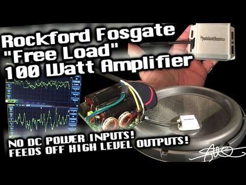 Rockford Fosgate "Freeload" 100 Watt Amp - NO DC POWER INPUTS! (Explained, Demo, O-scope)