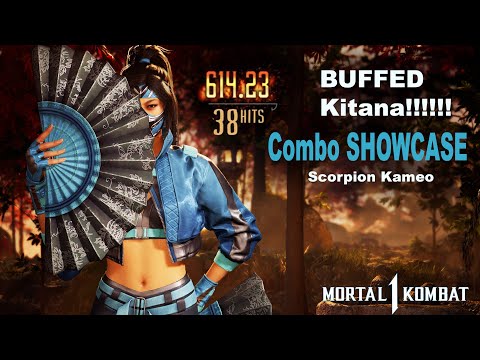 BUFFED Kitana+Scorpion STYLISH ADVANCED COMBO SHOWCASE!!! - Mortal Kombat 1 Kitana (Scorpion Kameo)