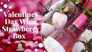 Valentines Day Strawberry Wine Box