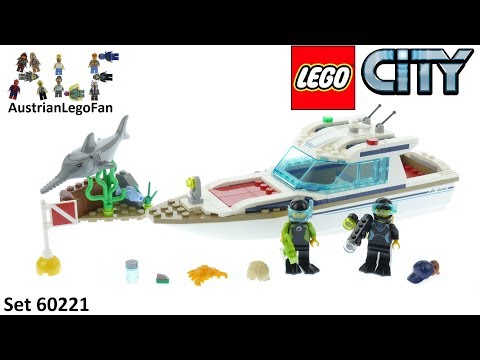 Vidéo LEGO City 60221 : Le yacht de plongée