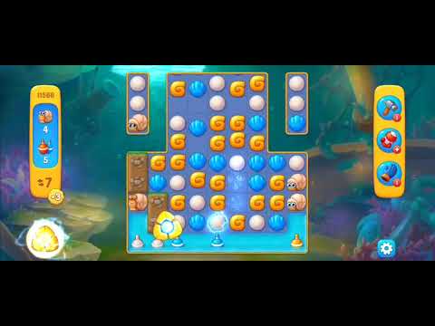 Fishdom Easy Level 11566 (with full seashell) @choraelmin