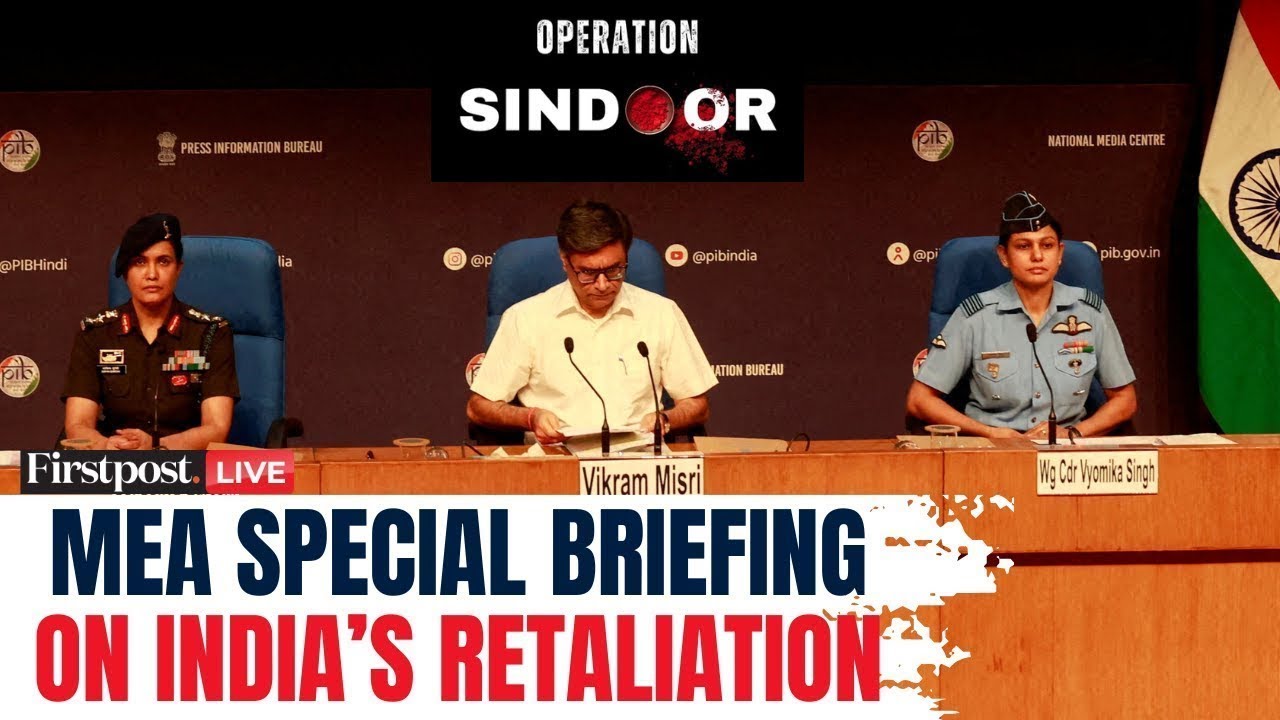 Operation Sindoor Day 3 LIVE: India External Affairs Ministry Briefing as India Attacks Pakistan|MEA