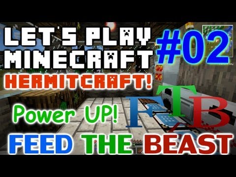 Let's Play Minecraft Hermit FTB ep 2 - Power Up!