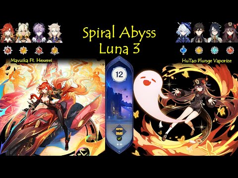 Pyro Supremacy - Mavuika & HuTao | Spiral Abyss Luna 3 | Genshin Impact Gameplay