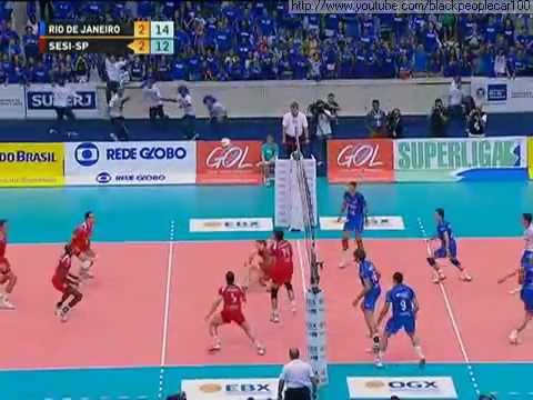 Superliga Masculina de Volei 2011/2012 (quartas) - RJX Rio de Janeiro 3 x 2 Sesi SP - jogo 2