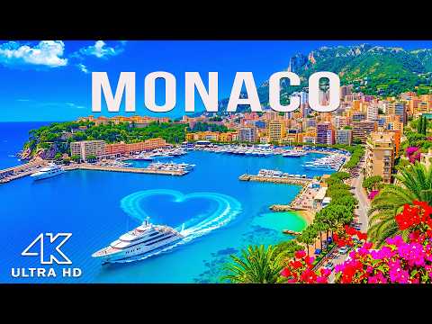 Monaco 4K Drone Footage 🇲🇨 Monte Carlo Marina, Luxury Yachts & Riviera Elegance ⛵