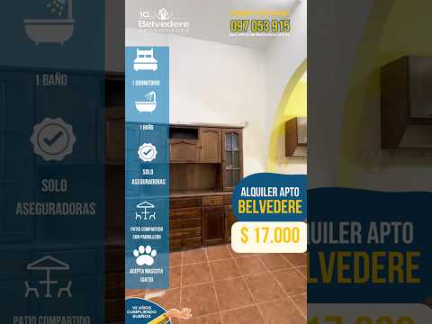 Video de YouTube - Apartamento alquiler un dormitorio José Mármol Belvedere Ref. 92