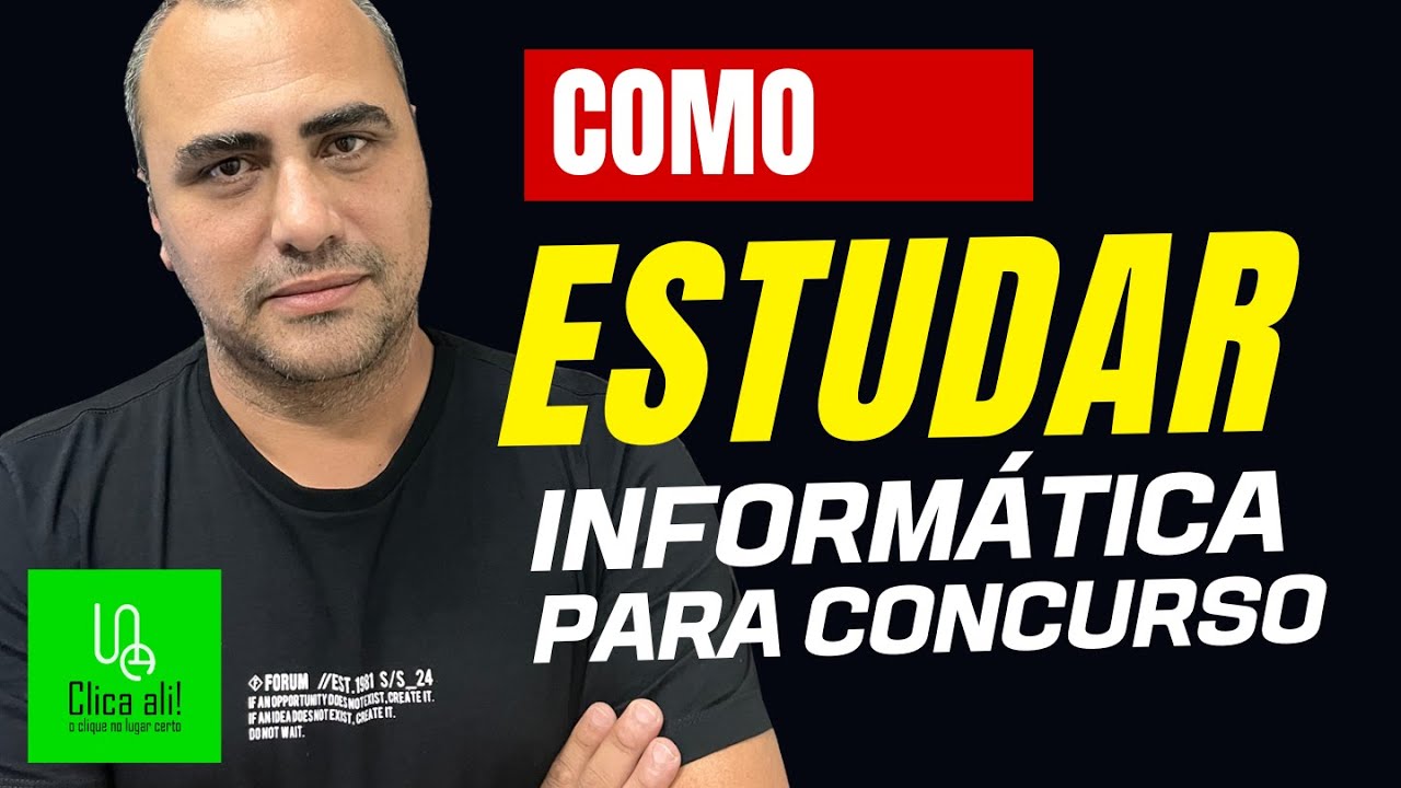 como estudar informática para concurso