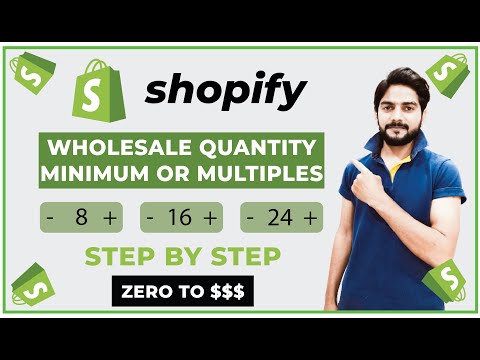 How To Set Minimum Order Quantity | How To Set Box Order Quantity | Wholesale Quantities In Shopify
