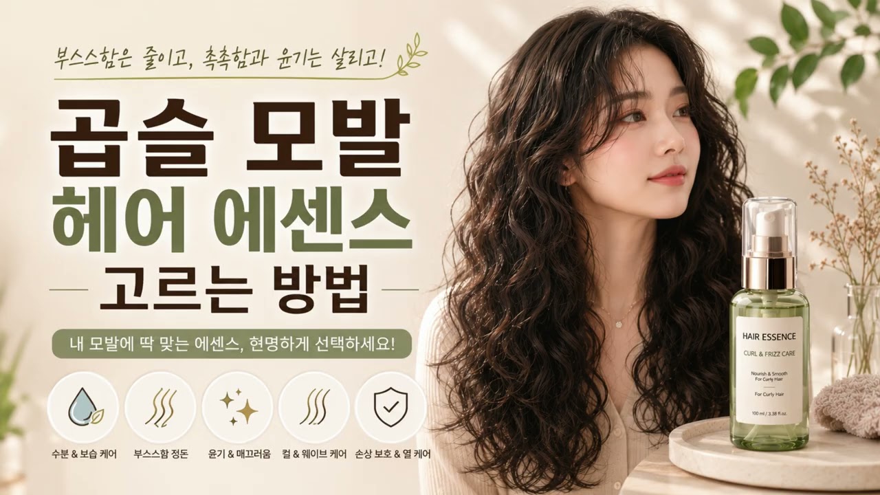 곱슬 모발 헤어 에센스 고르는 방법