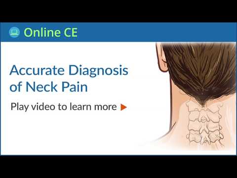 Accurate Diagnosis of Neck Pain - Chiropractic Online Continuing Education