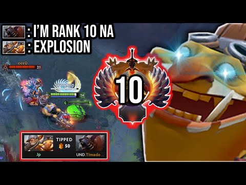OMG INSANE!! Techies vs Rank Top 10 Immortal -- WTF 100% Outplayed He Bully Pro Player