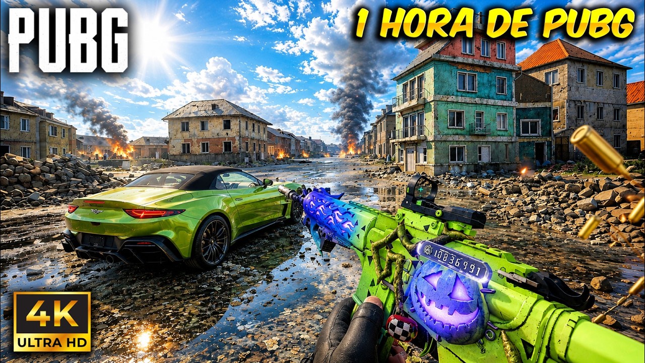 1 HORA de PUBG PC para que NO TE ABURRAS BRO 😍 Estos GRAFICOS SE VEN BRUTALES