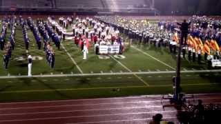 preview picture of video 'National Anthem Band Finale At 10/19/13 William Tennent High School Celebration Of Bands'
