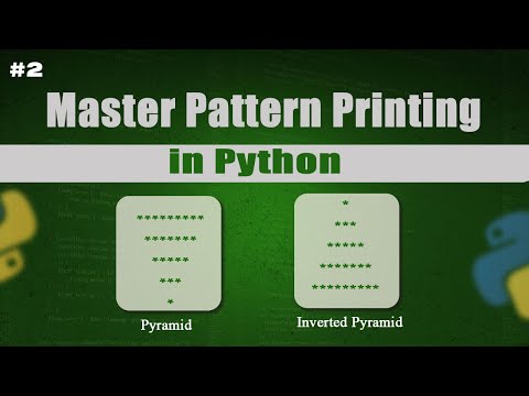 Python Pyramid Inverted Pyramid Pattern Program Step By Step Tutorial