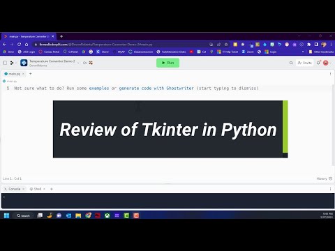 Python Tkinter Temp Converter Project