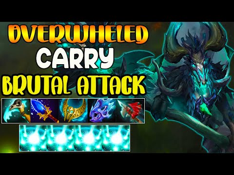OVERWHELMED CARRY OUTWORLD DESTROYER - BRUTAL ATTACK - DOTA 2 GAMEPLAY