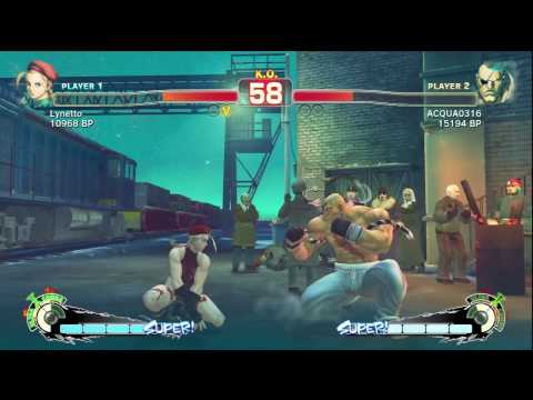 SSF4: Lynetto (Cammy) VS ACQUA0316 (Sagat)
