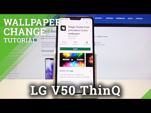 How to Download Live Wallpaper in LG V50 ThinQ – Magic Fluids Wallpaper