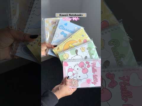 Cutest Kawaii Sanrio Notebooks 🎀🌷✨#sanrio #notebook #stationery #stationary #cute  #hellokitty