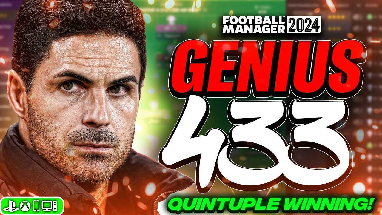 Arteta's GENIUS 433 FM24 Tactics | x5🏆Winning | Best FM24 Tactics