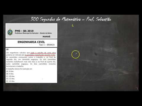 Questão Resolvida - Banca FGV - Proporção - (Prefeitura do Salvador - 2019)