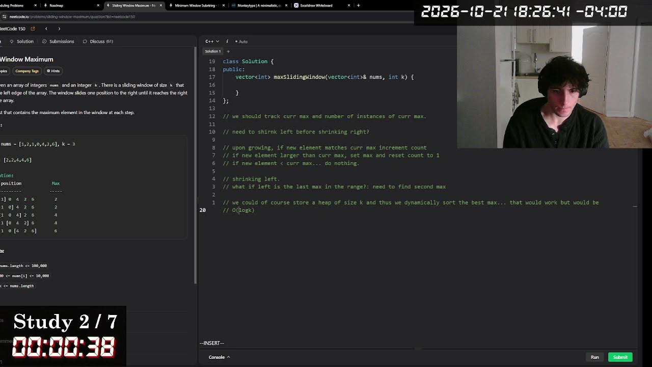 Study with Me Live |  Pomodoro 90 / 15 | Rain
