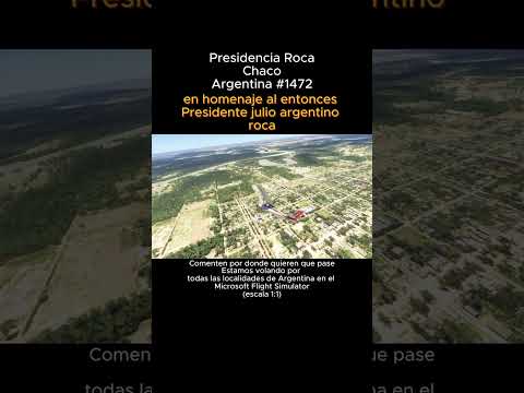 Presidencia Roca, Chaco desde el Microsoft Flight Simulator #presidenciaroca #chaco #msfs #argentina