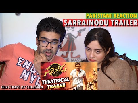 Pakistani Couple Reacts To Sarrainodu Theatrical Trailer | Allu Arjun
