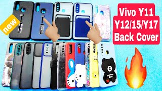 vivo y11/y12/15/17 back cover/smock cover/girls/glitter/flip/new design cover/case/mobile/unboxing