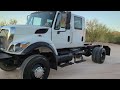 2008 INTERNATIONAL 7300 4X4 CREW CAB ONLY 25K MILES OVERLAND BUILD READY!!