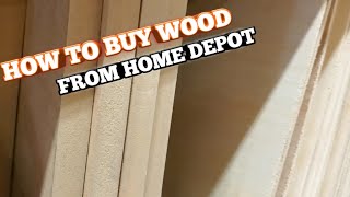 How I buy my wood from home depot | money saving