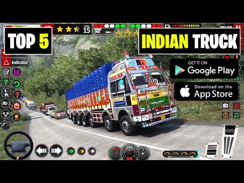 Top 5 Indian🇮🇳Truck⛟Simulator Games for Android (Realistic Indian Roads & Cargo Driving 2025)