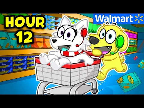 24 Hour OVERNIGHT at WALMART in Roblox?! (KICKED OUT)