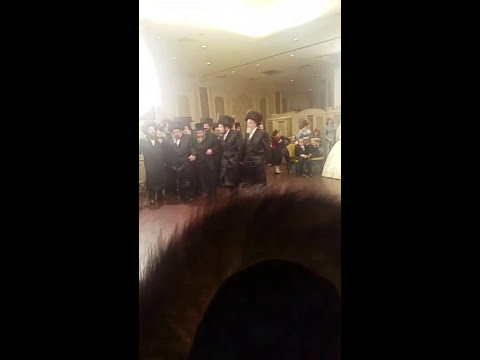 Rachmastrivka Rebbe Dances With Choson @ Wedding