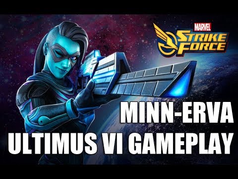 Minn-Erva Ultimus VI Raid Gameplay - Marvel Strike Force