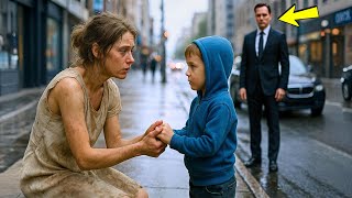 JOVEM AJUDA MENINO SEM SABER QUE O PAI MILIONÁRIO A OBSERVAVA