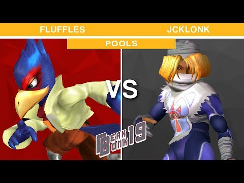 Beak Bonk 2019 - Fluffles (Falco) VS Jcklonk (Sheik) Melee Pools