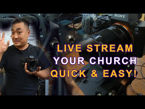 How to Live Stream your church service! (EASY!)