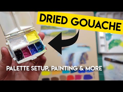 How to use DRIED gouache ✶ palette setup, brand comparisons, & tips
