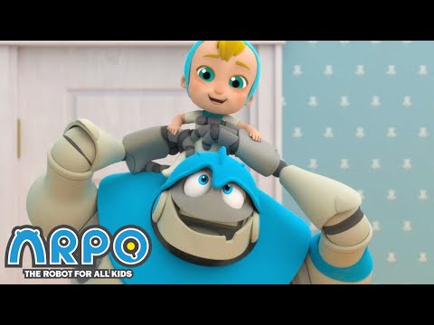 Arpo the Robot | Cleaning goes WRONG!!! | Funny Cartoons for Kids | Arpo and Daniel