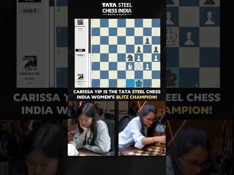 Carissa Yip is the Blitz CHAMPION in 2026 Tata Steel India