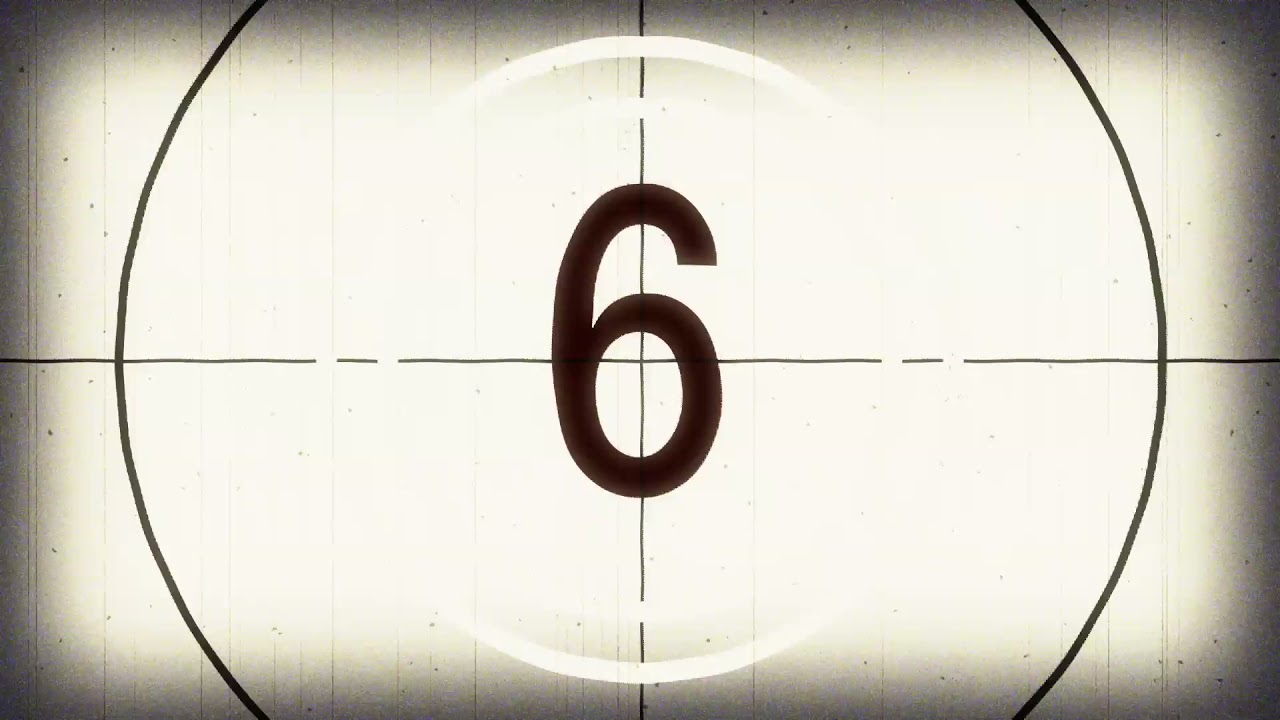 Old Fashioned Film Leader Countdown HD - No Copyright Video - Royalty Free Stock Videos