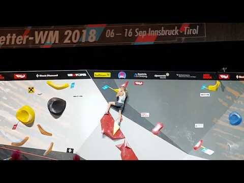 Janja Garnbret Incredible Ascent of Final Boulder 1 IFSC World Climbing Championship