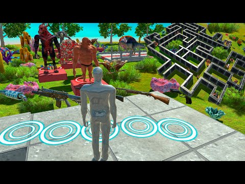 🔥FPS DEADLY OBSTACLE COURSE - PARKOUR + MAZE + DEATHRUN - Animal Revolt Battle Simulator