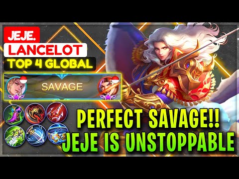 PERFECT SAVAGE!! Jeje Is Unstoppable [ Top Global Lancelot ] Jeje. - Mobile Legends