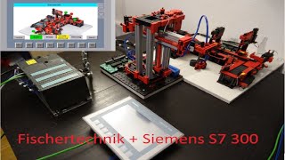 Fischertechnik Industrie Modell Taktstraße mit Siemens Simatic S7 SPS