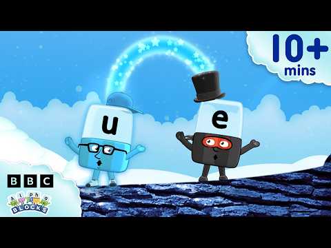 長母音 EW U_E UE | フォニックス学習 29 | アルファブロックス (Long Vowels EW U_E UE | Lesson Twenty Nine - Phonics Made Easy | Alphablocks)