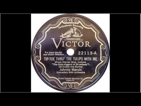 "Tip toe thru the tulips with me" by Johnny Marvin 1929